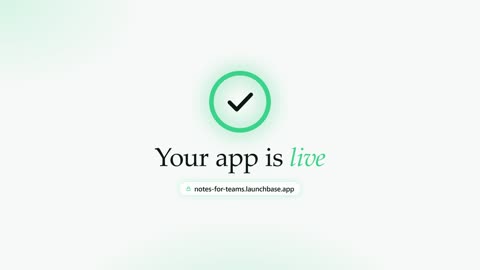 App is live shot